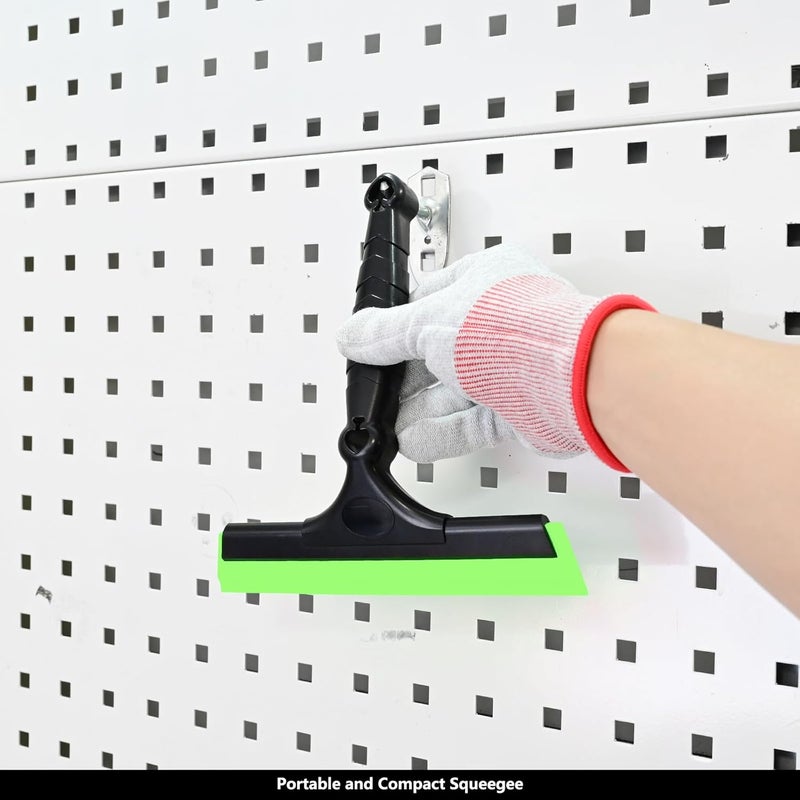 Ehdis 2PCS Flexible 8-Inch Silicone Squeegee Window Tint Tool Auto Water Blade, Shower Squeegee for Car Windshield, Glass, Tiles, and Smooth Surfaces (Green) - Image 4